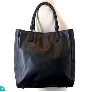 Barneys New York Black Leather Tote
